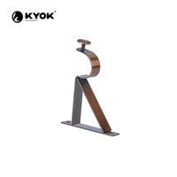 Tringle à rideaux élégante KYOK - Tringle torsadée en cuivre antique avec embouts ornés multi-styles pour salon et chambre