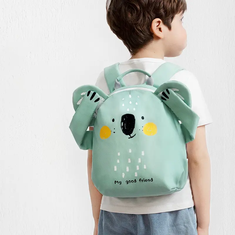 Kindergarten Jungen und Mädchen Karikatur niedlicher Druck Tieren-Rucksack Tasche Mädchen Kinder wasserdichte Schultaschen für Kinder