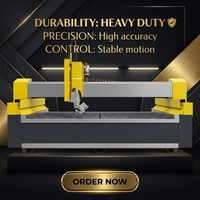Machine de découpe à jet d'eau CNC 5 axes, découpeuse à jet d'eau haute précision, équipement de découpe de tôles métalliques