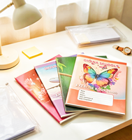 Cahier d'exercices scolaires personnalisé avec reliure à cheval, fourniture directe du fabricant avec OEM et ODM disponibles