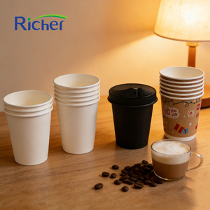 Vasos de Papel Kraft Rígidos Personalizados al por Mayor para Bebidas Calientes y Frías en Restaurantes y Cafeterías - Product Image 5