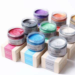 <span class=keywords><strong>Mofajang</strong></span> 120g 10 Colores Cera Temporal para el Cabello, Tinte en Pasta Moldeable de Un Solo Uso, Crema Gel para Colorear y Peinar el Cabello - Product Image 4