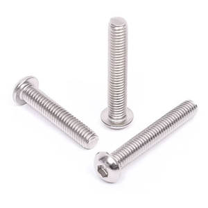 Tornillo de cabeza redonda de acero inoxidable SS201, SS304, SS316, SS316L, unidad hexagonal Lisa pulida, <span class=keywords><strong>DIN7380</strong></span> - Product Image 2