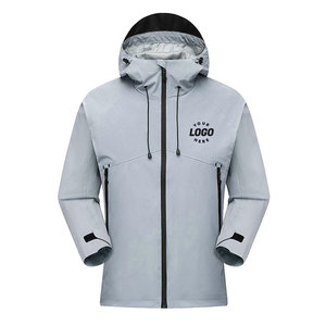 Men's Hooded Breathable <b>Windbreaker</b> Jacket Lightweight Waterproof Winter Outerwear for Fitness & Outdoor Use - Product Image 1