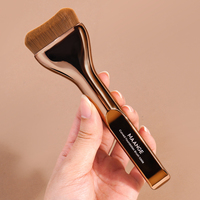 Pinceau de maquillage professionnel MAANGE, logo personnalisé, pinceau pour base de maquillage, pinceau pour fond de teint liquide, pinceau de maquillage professionnel de luxe