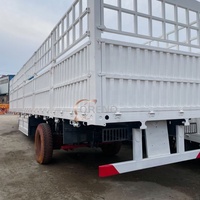 Semi-remorques de transport de marchandises fermées en acier robustes de 16 m avec une charge utile maximale de 60 T pour la logistique et le transport de conteneurs