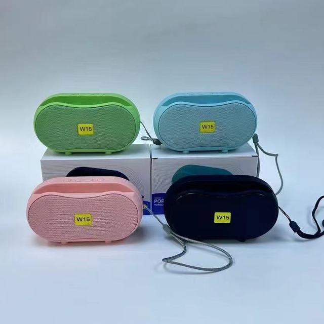 Portable W15 Wireless for 5.0 Bluetooth Speaker Home Desktop Radio Audio Outdoor Subwoofer Mini Compact 5W Custom Logo