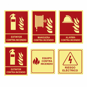 Señales <span class=keywords><strong>de</strong></span> Seguridad contra Incendios Autoluminosas Personalizadas, Señal <span class=keywords><strong>de</strong></span> <span class=keywords><strong>Salida</strong></span> <span class=keywords><strong>de</strong></span> <span class=keywords><strong>Emergencia</strong></span>, Señal <span class=keywords><strong>de</strong></span> Extintor <span class=keywords><strong>de</strong></span> Incendios <span class=keywords><strong>de</strong></span> PVC Fotoluminiscente que Brilla en la Oscuridad para Edificios - Product Image 5