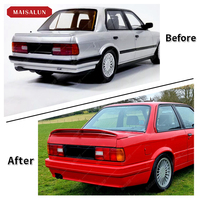 Bumper mobil, e30 Upgrade MT Body kit untuk BMW 3 SERIES bumper depan belakang MT Bodykit
