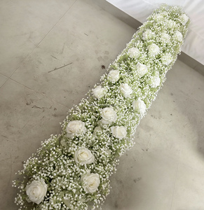 Centros de Mesa con Rosas Blancas de 200 cm para Decoración Floral de Mesa Principal en Bodas de Estilo Minimalista - Product Image 5