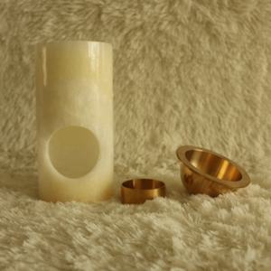 Mycare — encens en onyx blanc, brûleur d'huile, vente en gros, soins - Product Image 4