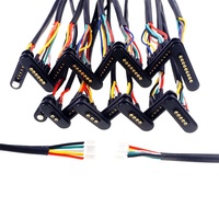 Câble de charge USB et de données, connecteur magnétique Pogo Pin à 2, 3, 4, 5, 6, 7, 8, 9 pôles, grille 2,2 mm, 3A, étanche, faisceau de câbles