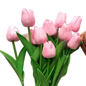 زهور اصطناعية عالية الجودة لحفلات الزفاف زهور عيد الحب من بولي يوريثان