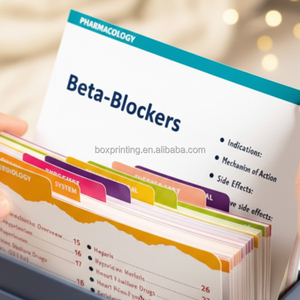 Impression personnalisée de 600 cartes mémoire sur la médecine, cartes mémoire avec <span class=keywords><strong>mots</strong></span> en italique, apprentissage des infirmières, cartes mémoire éducatives - Product Image 2