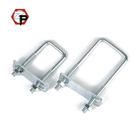 Grade 4.8/8.8M6 M8 M10 Boulons Rondelle de boulon en U carré et pince de boulon en U rectangulaire pour tuyaux