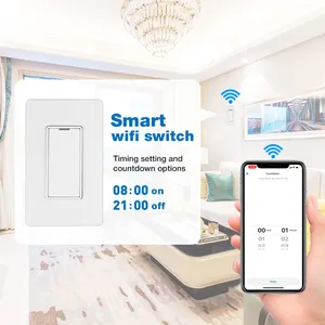 Tuya 1/2/3 way intelligent house wifi wireless remote switch esp8266 smart electric wall switch support alexa google