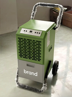 Déshumidificateur industriel commercial 50L/J avec réfrigérant R290 et dégivrage automatique pour entrepôt, sous-sol, restauration après dégâts d'eau, certifié CE