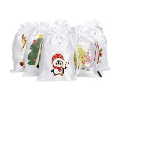 Juego <span class=keywords><strong>de</strong></span> Bolsas <span class=keywords><strong>de</strong></span> Regalo con Cordón <span class=keywords><strong>de</strong></span> Satén Ecológicas Personalizables para <span class=keywords><strong>Navidad</strong></span>, para Calendario <span class=keywords><strong>de</strong></span> Adviento, Decoraciones Navideñas - Product Image 5
