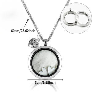 Collar Conmemorativo <span class=keywords><strong>de</strong></span> Acero Inoxidable para Mascotas, para Guardar Dientes y Pelo, Ecológico, para Uso en Exteriores, Colgante <span class=keywords><strong>de</strong></span> Corazón para Perro, Abrible, DIY - Product Image 2