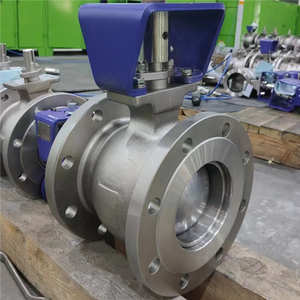 Hot Selling Origina OEM 1-16 Inch V-Type Pneumatic Ball Valve Hard <b>Sealed</b> PTFE Casting Steel Flanged Stainless Steel 500 PSI Gas - Product Image 1