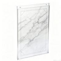Cornice per Poster Orizzontale in Acrilico Trasparente Personalizzata, Pannello Lucido Spesso 3mm, Facile Montaggio, Espositore Portatile per A4/A3