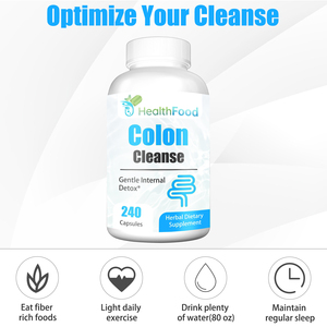 Cápsulas de Limpieza de Colon Directas de Fábrica, Suplemento de Desintoxicación para el Intestino, para Mujeres y Hombres, Cápsulas de Probióticos, Refuerzan el Sistema Inmunitario y la Digestión - Product Image 1