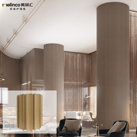 Panneau mural en PVC à prix d'usine, grille rotative, design moderne, étanche, pour usage domestique, décoration de pilier intérieur, facile à installer