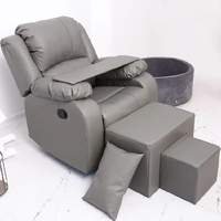 Fauteuil de massage multifonctionnel de luxe abordable, fauteuil inclinable manuel, adapté pour le nail art, les tatouages, les soins des pieds et les bains de pieds