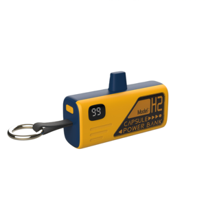 OEM Low Price 5000mAh Mini Power Bank with Keychain Type-C Port Digital Display Portable Built-in Connector for Promotion Gift