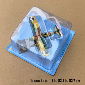 Modellini di Aerei della Seconda Guerra Mondiale 1/72, Caccia Fiat CR.32 Biplano 1:72, Kit Modellini di Aerei Italiani in Metallo Pressofuso - Product Image 2