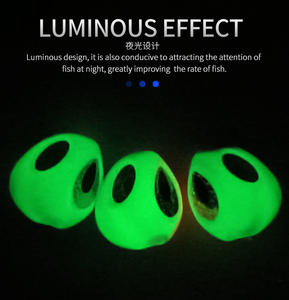 TEASER Lumineux Kabura Slide Jig Rond Plomb Vivaneau Mérou Daurade Tête De Pêche Vitesse En Métal Leurres <span class=keywords><strong>Inchiku</strong></span> Jigs - Product Image 6