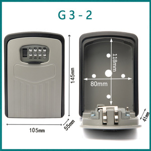 Customized Aluminum Alloy <b>Combination</b> Key <b>Box</b> G2G7G3 Mechanical <b>Lock</b> For Store Keys Interior Design Anti-Theft Storage Solution - Product Image 4