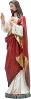 Statuette en résine de Jésus-Christ Divine Miséricorde Renaissance Sacré-Cœur de Jésus Statue Décoration d'intérieur Cadeau religieux Peint à la main