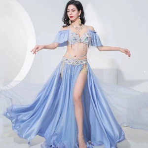 Nuovo corsetto con nappe in rilievo da donna gonna per danza del ventre <span class=keywords><strong>Sexy</strong></span> da discoteca Set Costume da ballo del ventre - Product Image 4