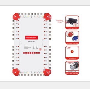 Gecen 9X9X24 Cascade <span class=keywords><strong>Multiswitch</strong></span> Vệ Tinh <span class=keywords><strong>9</strong></span> đầu vào 24 kết quả đầu ra MS-9924LC - Product Image 1