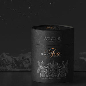 Emballage en tube de papier cylindrique en carton kraft premium pour le stockage de thé en vrac, thé aux herbes, thé aux fruits, thé aux fleurs - Product Image 6