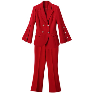 Wholesale High Quality Two Piece Sets for Women in Business Office Women Wearing Formal Suits Jackets and Pants for <strong>Work</strong> - Product Image 4