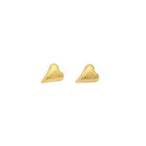 Pendientes de Moda con Forma de Corazón, Acero Inoxidable 316L, Baño de Oro PVD, Resistentes y Sostenibles - Product Image 1