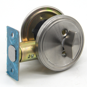Commercial Single Deadlock <strong>Lock</strong> <strong>Knob</strong> ANSI Grade 2 Deadbolt Door <strong>Lock</strong> Polished Stainless Steel Key Operated - Product Image 2