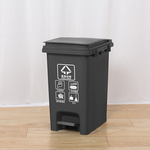 Gran oferta, recién llegado, cubos de reciclaje de <span class=keywords><strong>Pedal</strong></span> articulados de varios colores, papelera de clasificación para el hogar y la Oficina, polipropileno - Product Image 5