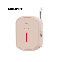 Imprimante d'étiquettes thermiques sans fil portable mini rose 20 mm pour batterie 1200 mAh 203 dpi en stock