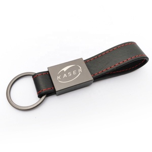 Factory Wholesale Promotional Blank Car <b>Key</b> <b>Ring</b> Sublimation Luxury PU Leather <b>Key</b> Chain <b>Custom</b> Logo Leather Keychain - Product Image 3