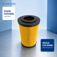 Elemen Filter Oli Pengganti Industri MF4002P10NBP01 untuk Peralatan Filtrasi