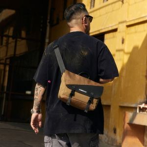 Sac messager pour homme, sac à bandoulière décontracté multifonctionnel, grande capacité, respirant, sac bandoulière en polyester, style streetwear - Product Image 4