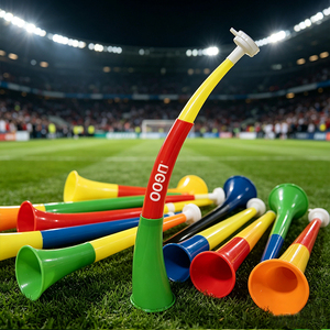 Corneta de Plástico Personalizada con Logotipo, Vuvuzela, Bocina de Plástico para Animar en Estadios, Corneta de Plástico para Eventos de Fútbol - Product Image 1