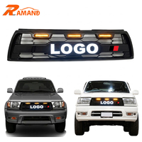 Grille LED ABS pour Toyota 4Runner Hilux Surf 1996-2002 Grille avant noire avec feux de jour Accessoires 4x4