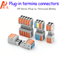 Connecteur rapide enfichable mâle-femelle, terminal de câblage, outil d'accueil de câbles de type push, série DF2604D, fabriqué en Chine