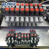 Vanne solénoïde hydraulique sectionnelle 12V à 5 bobines avec télécommande électrique pour grue