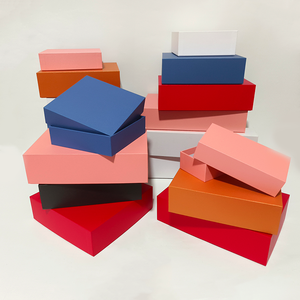 กล่องของขวัญกระดาษแข็งรีไซเคิลได้แบบเรียบหรู Tian Di Gai พร้อมลายนูนเคลือบ UV ปิดด้วยแม่เหล็ก <span class=keywords><strong>ส</strong></span>ีสันตามสั่ง ขายส่ง - Product Image 1