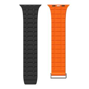 Boucle magnétique en silicone classique <span class=keywords><strong>AP</strong></span> pour bracelet Apple Watch pour IWatch SE 6 7 8 9 10 11 42 46 49 mm - Product Image 2